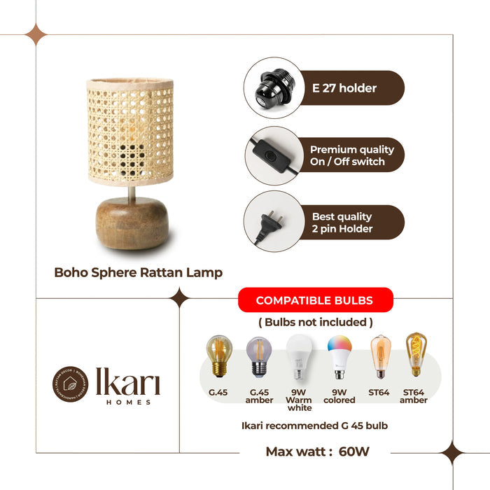 Boho Sphere Table Lamp