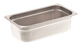 New Browne 22134 - Stainless Steel Steam Table Food Pan, 1/3 size 4" deep - Falcon Restaurant Supply - 1