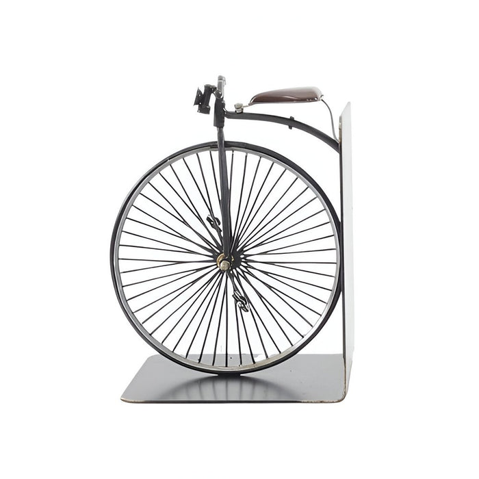 c1870 High Wheeler Bicycle Metal Decorative Bookends