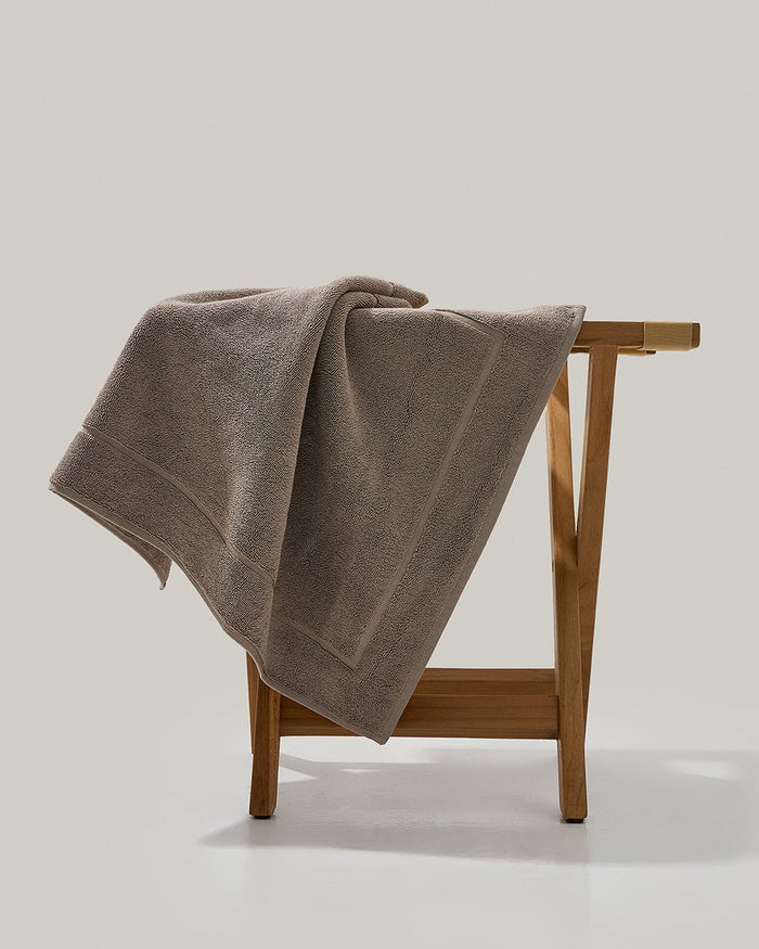 Βαμβακερό Πετσετέ Πατάκι Μπάνιου Capital 850gsm 55x85cm-Γκρι - Μπεζ