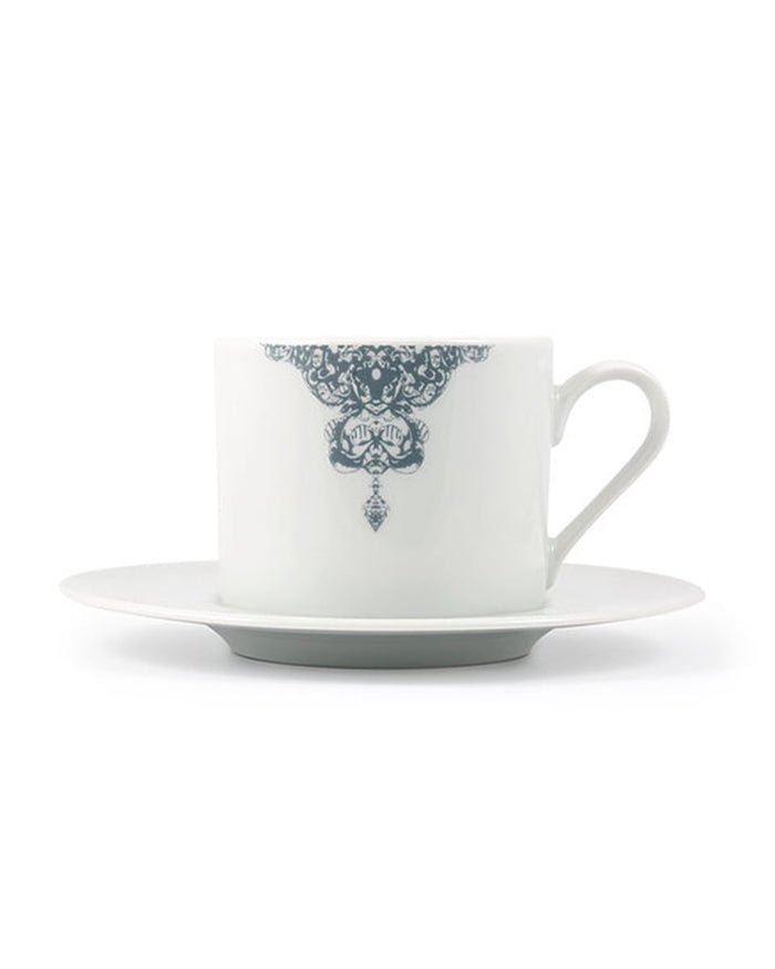 Κούπα Cappuccino με Πιατάκι Rotate Half Lace σε 2 Αποχρώσεις