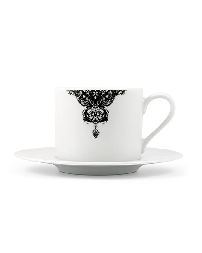 Κούπα Cappuccino με Πιατάκι Rotate Half Lace σε 2 Αποχρώσεις