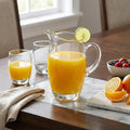 Clear Crystal Glass Convex Curve Shape Stemless Pitcher