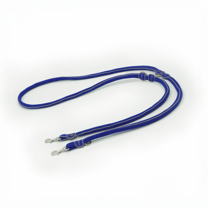 Blue Coralpina Cinquetorri multi-function training lead coiled with two clip ends