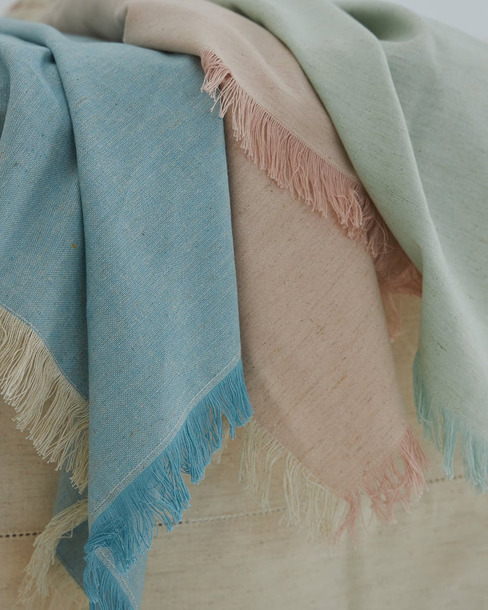 Μονόχρωμη Cottonlinen Πετσέτα Φαγητού με Κρόσσι Tomar 53x53cm σε 3 Αποχρώσεις