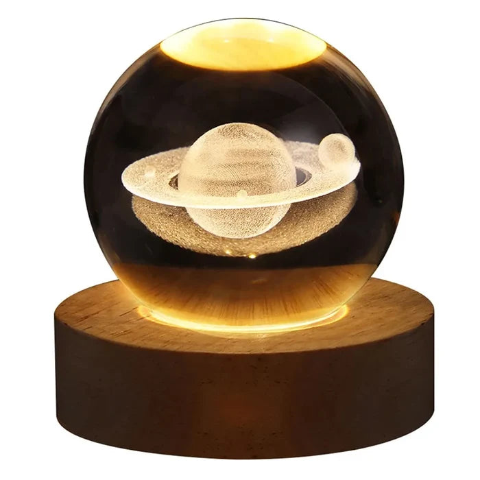 Transform your space with a Crystal Ball Lamp that creates a soft galaxy glow and brings cozy light to your bedroom each evening.