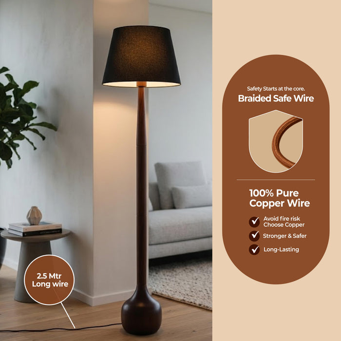 Dark Aura Artisan Floor Lamp