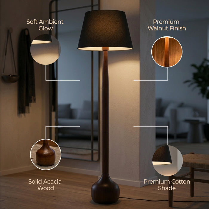 Dark Aura Artisan Floor Lamp