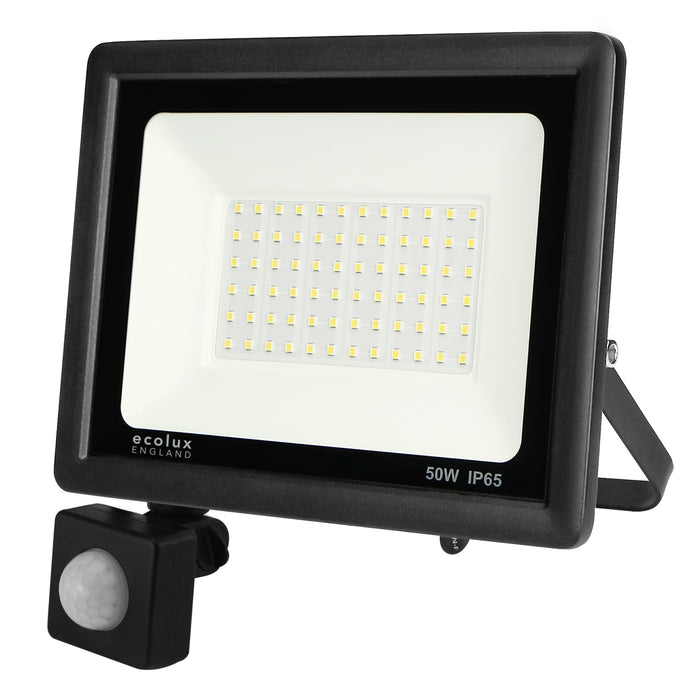 Ecolux FL50-6500-PIR-B 50W Floodlight PIR