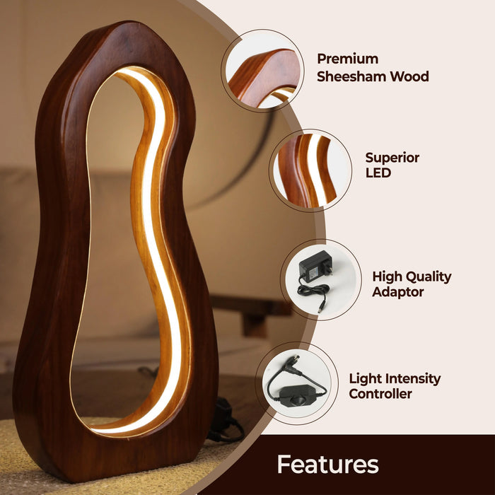 Elysian Antique Sheesham LED Lamp