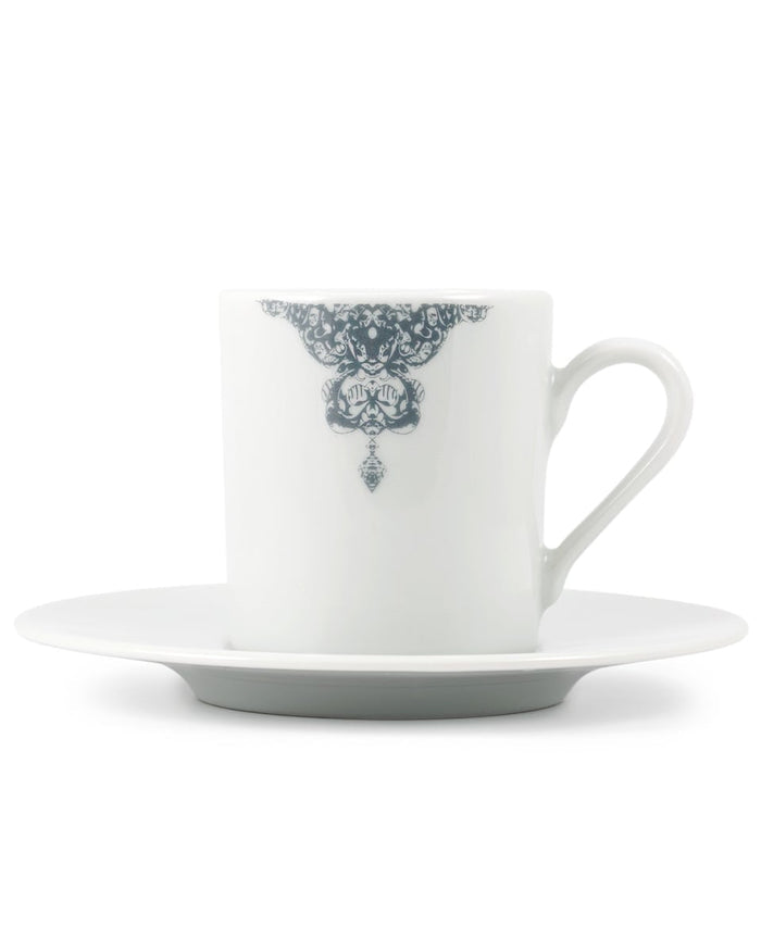 Κούπα Espresso με Πιατάκι Rotate Half Lace σε 2 Αποχρώσεις