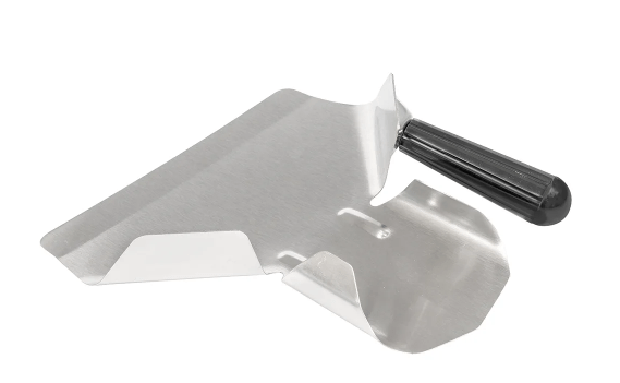 French Fry Bagging Scoop For Right Hand Use 1 - Falcon Restaurant Supply