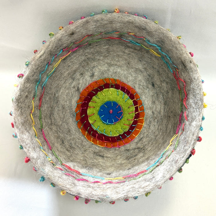 Fuschia Small Wool Bowl