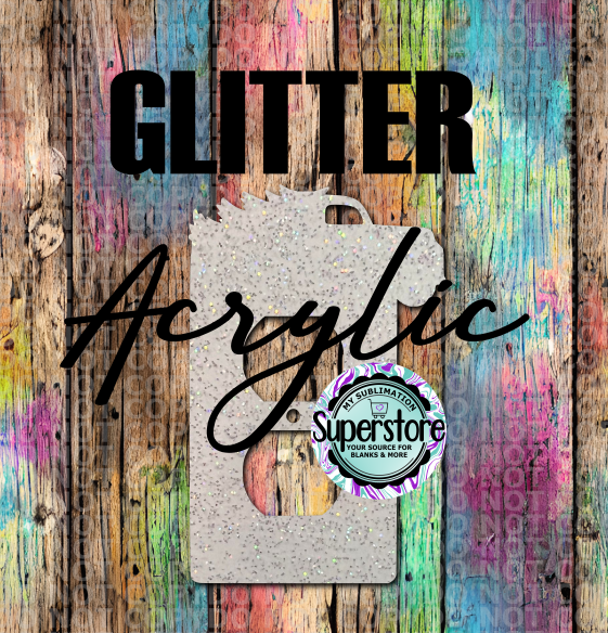 Glitter Acrylic - Outlet Cover - Truc With Tree - MDF Sublimation Blank