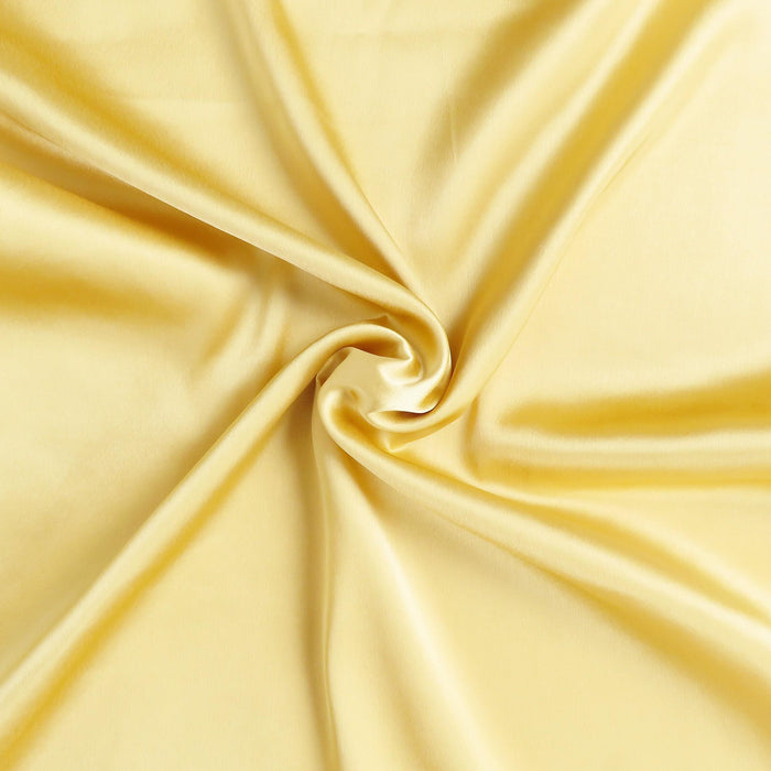 Gold Dreamy Set Of 2 Silky Satin Queen Pillowcases