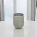 Gray Ceramic 20 Ounce Crackle Mosaic Round Distressed Pot Planter