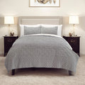 Gray Polka Dots Queen Quilt