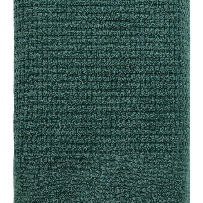 Green Turkish Cotton 27" X 54" Checkered Bath Towel