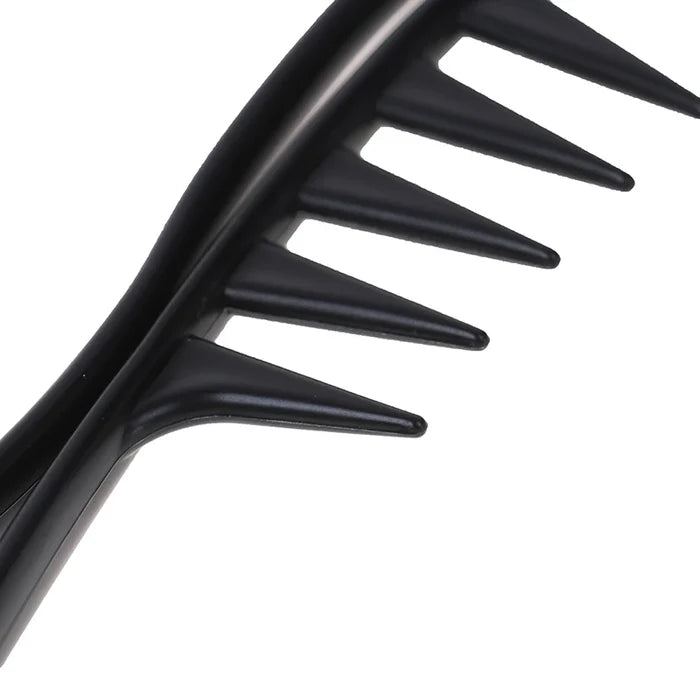 Handle Grip Large Tooth Curly Hair Comb Hair Styling Comb Men Hairdressing Wide Teeth Comb Gift