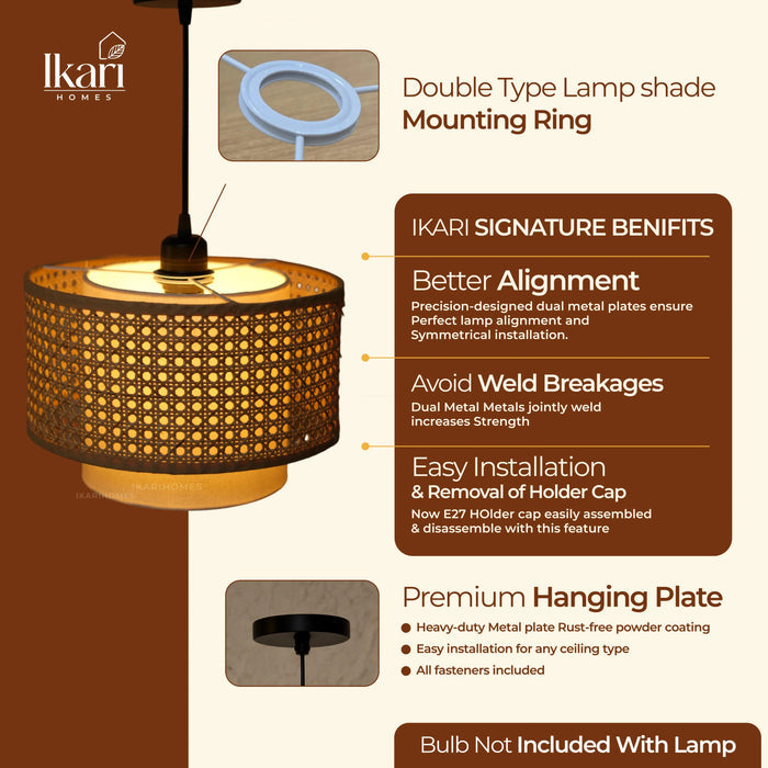 Hexa Duo Hanging Lamp 12 INCH