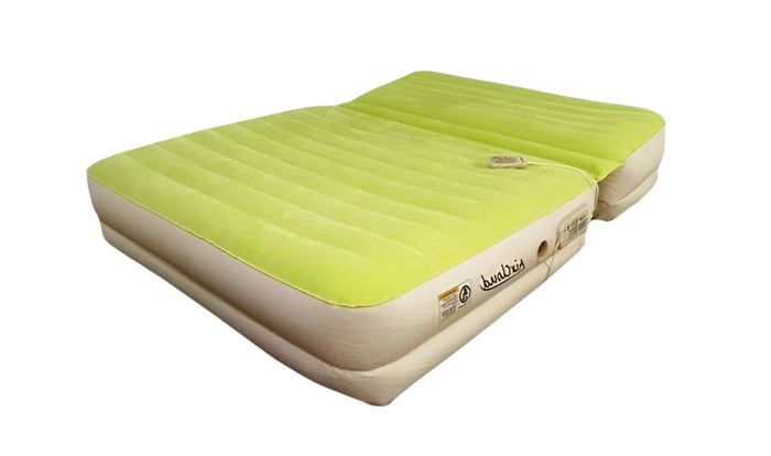 Incline Adjustable Moss Green Inflatable Queen Size Air Mattress