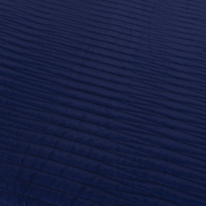 Indigo Geometric Queen Quilt