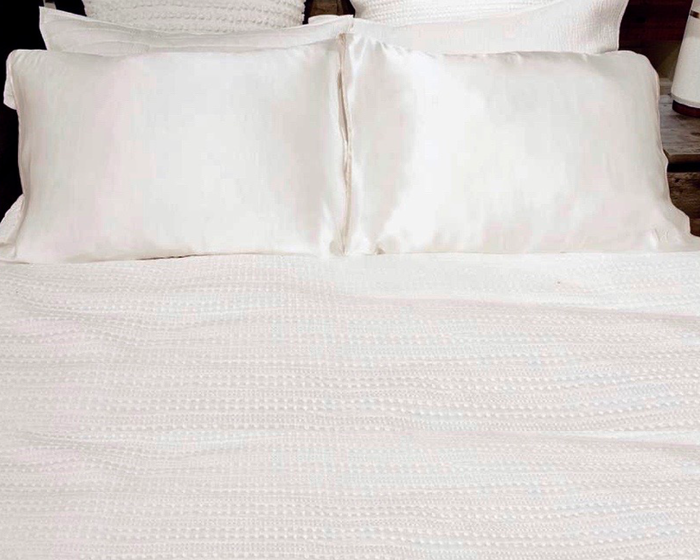 Ivory Silk Open Ended Pillowcase