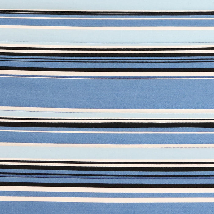 Light Blue And Dark Blue Striped Double Hammock