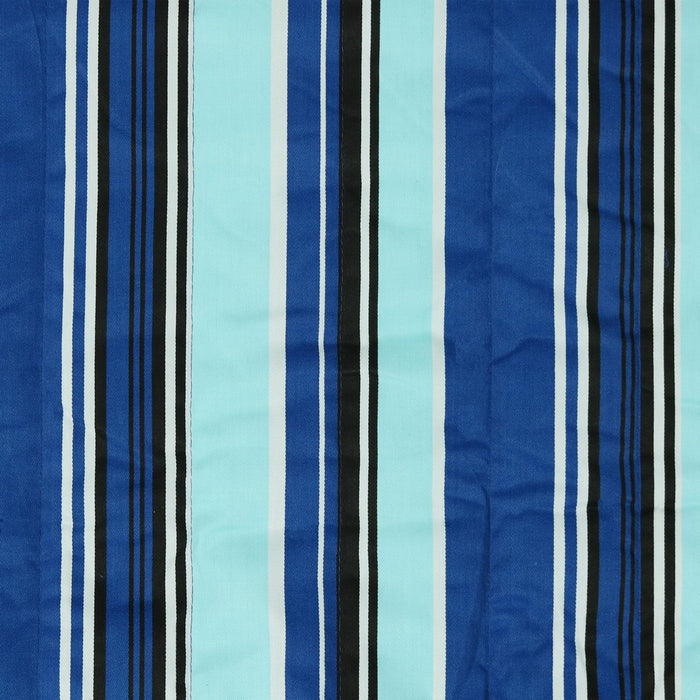 Light Blue And Dark Blue Striped Double Hammock