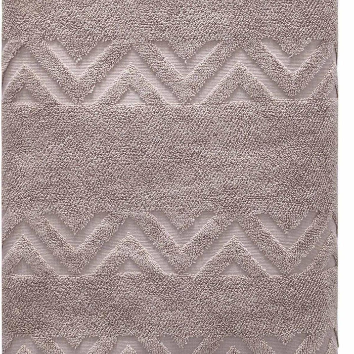 Light Brown Jacquard Turkish Cotton 40" X 70" Chevron Bath Sheet