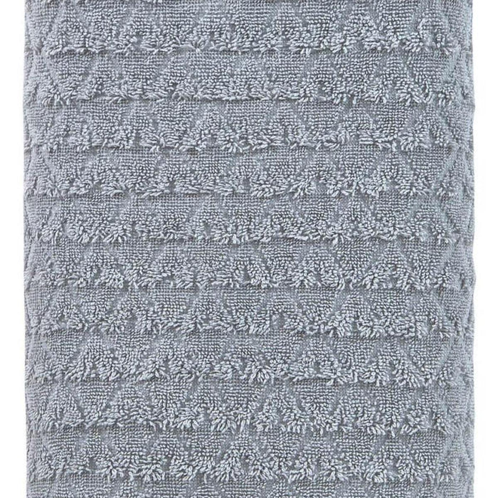 Light Gray Geometric Turkish Cotton 27" X 54" Bath Towel