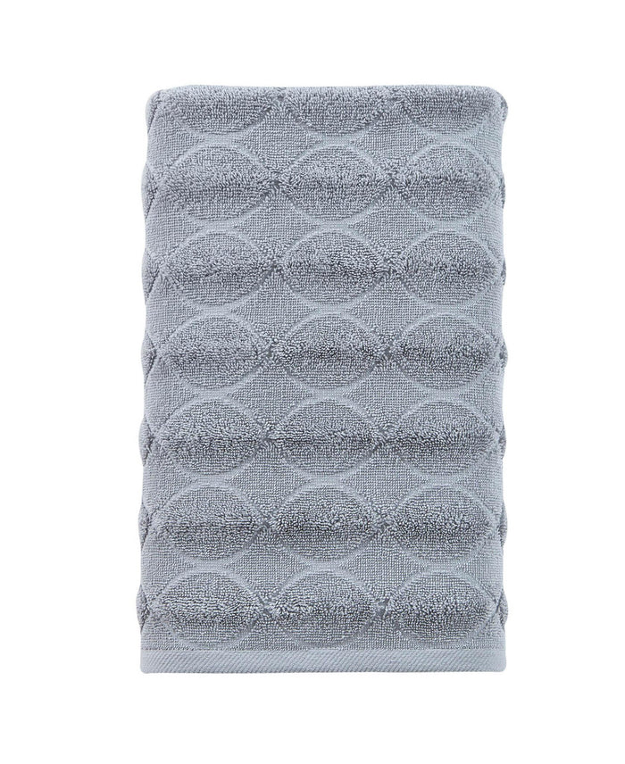 Light Gray Jacquard Turkish Cotton 27" X 54" Bath Towel