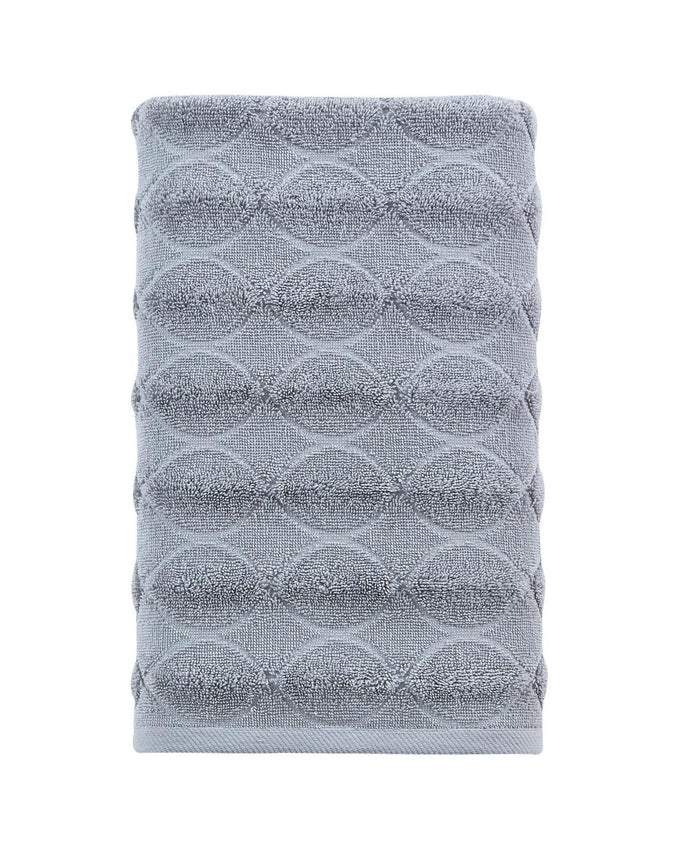 Light Gray Jacquard Turkish Cotton 27" X 54" Bath Towel