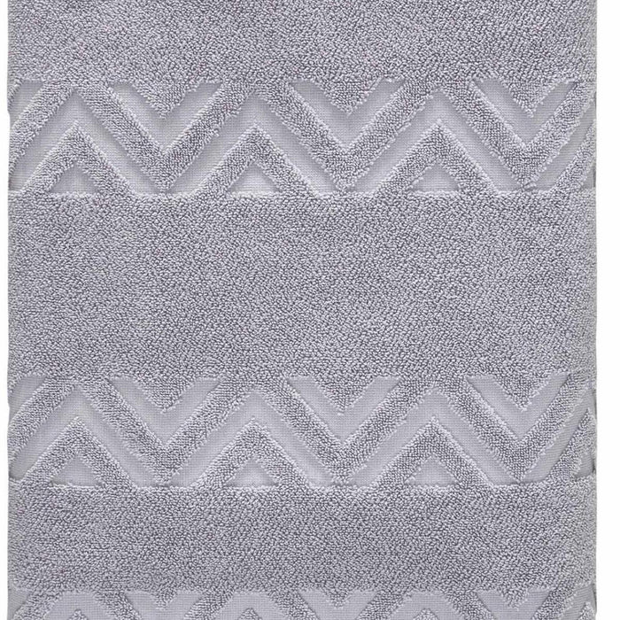 Light Gray Jacquard Turkish Cotton 40" X 70" Bath Sheet