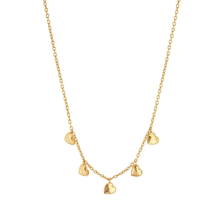 Capucine De Wulf Love Heart Multi-Station 16" Necklace