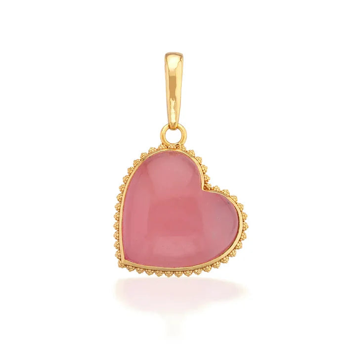 Capucine De Wulf Love Pink Jade Pendant