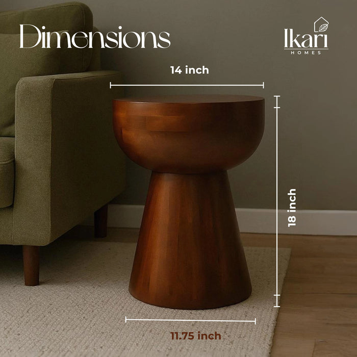 Lusso Ottoman Side Accent Table