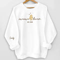 Mama Bear Custom Kids Name On Sleeve - Personalized Sleeve Print Sweatshirt, Gift For Mom - SW01
