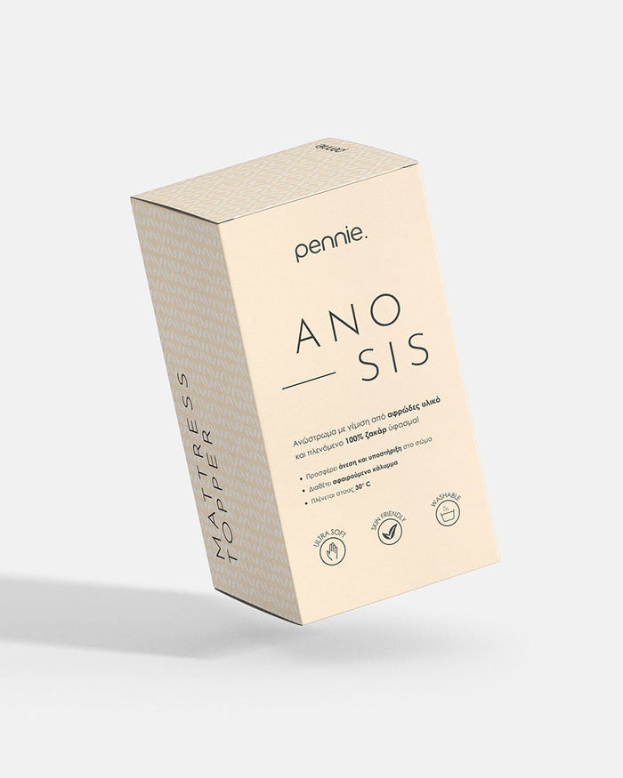 Ανώστρωμα Memory Foam με Bamboo Ύφασμα & 3D Επένδυση Anosis σε 3 Διαστάσεις