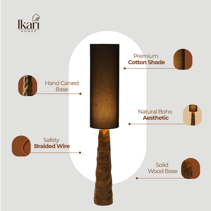 Midnight Glow Floor Lamp – Bold Light, Sculpted Elegance