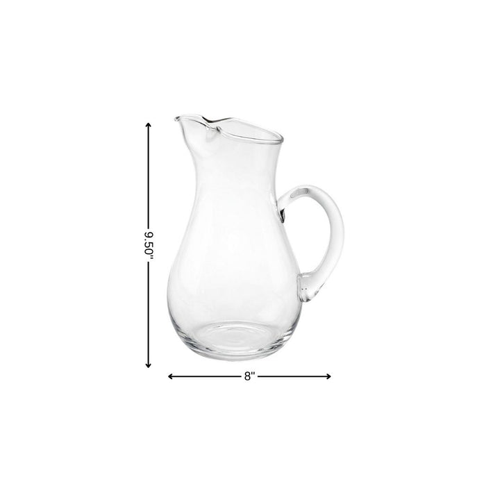 Mouth Blown Ice Tea  Martini Or Water Glass Pitcher  36 Oz