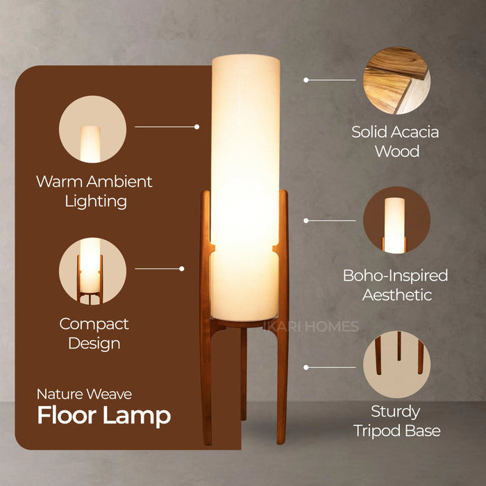 Nature Weave Floor Lamp