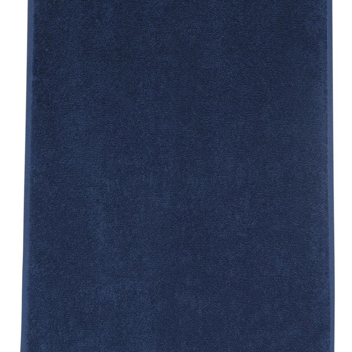 Navy Blue Greek Key Turkish Cotton 30" X 16" Hand Towel