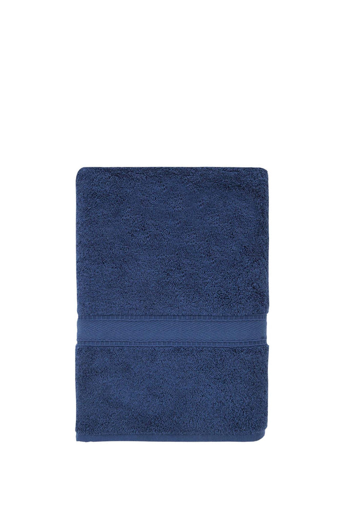 Navy Blue Turkish Cotton 27" X 54" Bath Towel