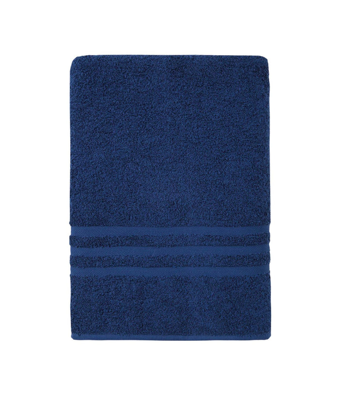 Navy Blue Turkish Cotton 27" X 54" Bath Towel