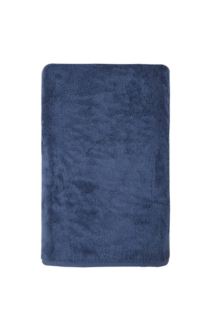 Navy Blue Turkish Cotton 27" X 54" Bath Towel