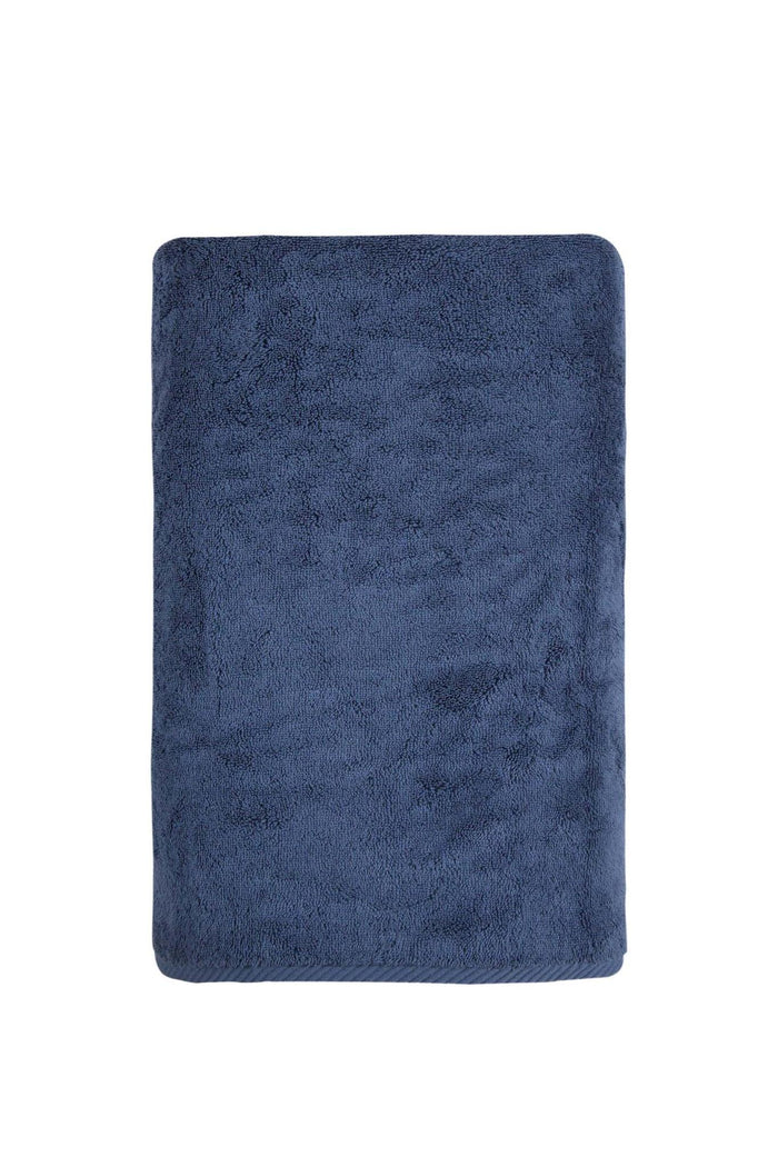 Navy Blue Turkish Cotton 27" X 54" Bath Towel