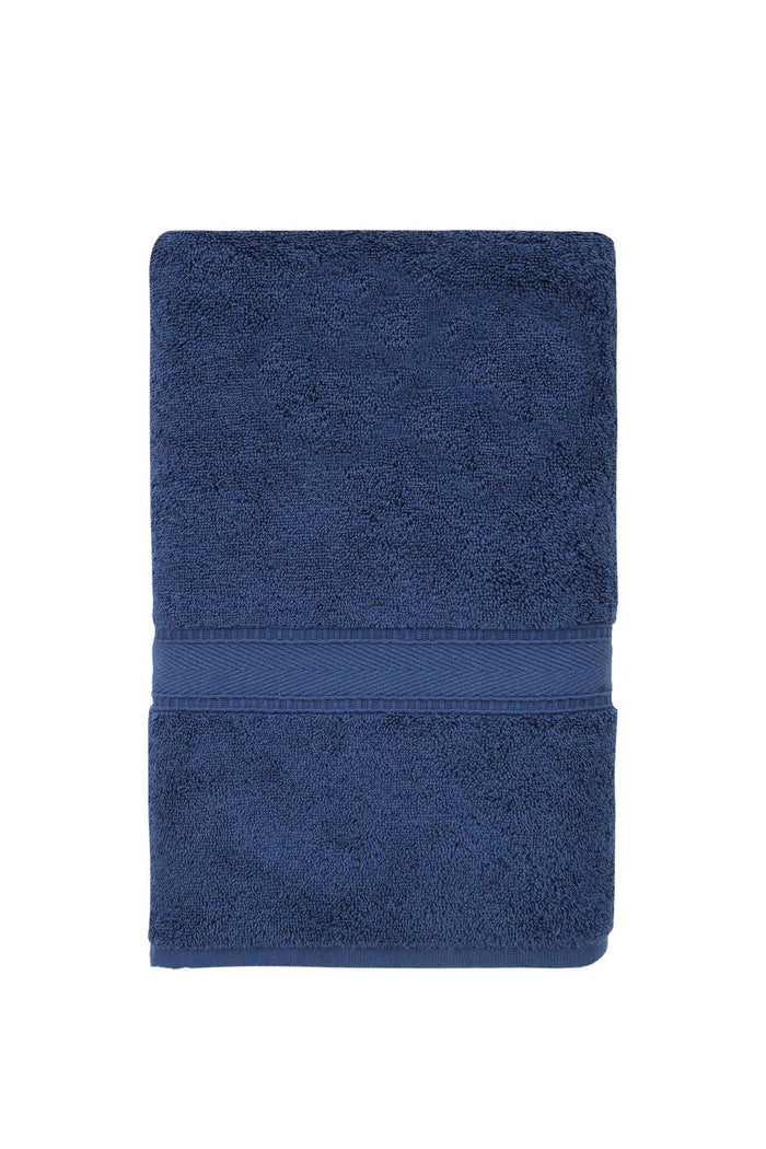Navy Blue Turkish Cotton 40" X 60" Bath Sheet