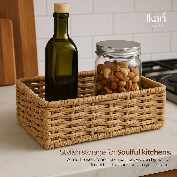 Nestique Raffia Basket – Compact