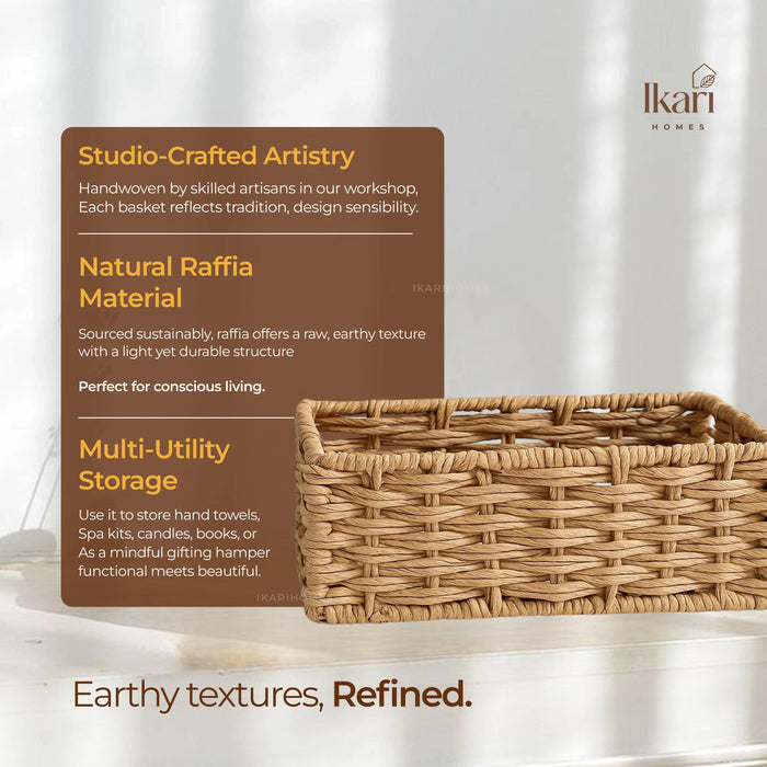 Nestique Raffia Basket – Compact